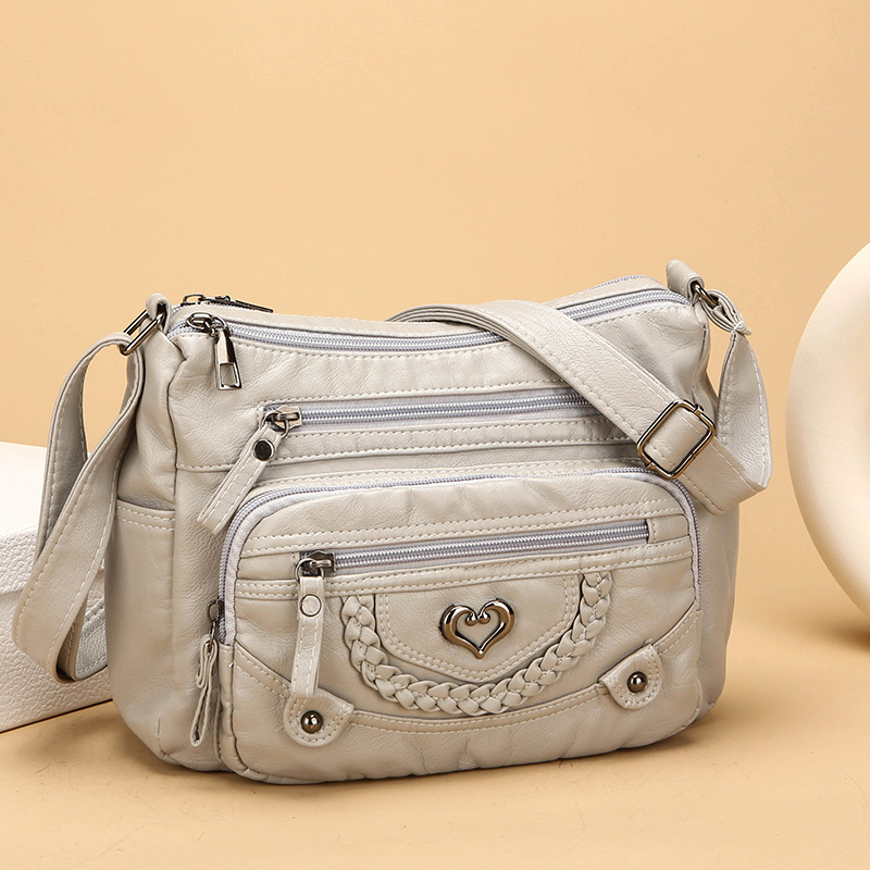 💐🎁Women's Soft PU Crossbody Bag – Multiple Pockets for Perfect Organization 👜🔑