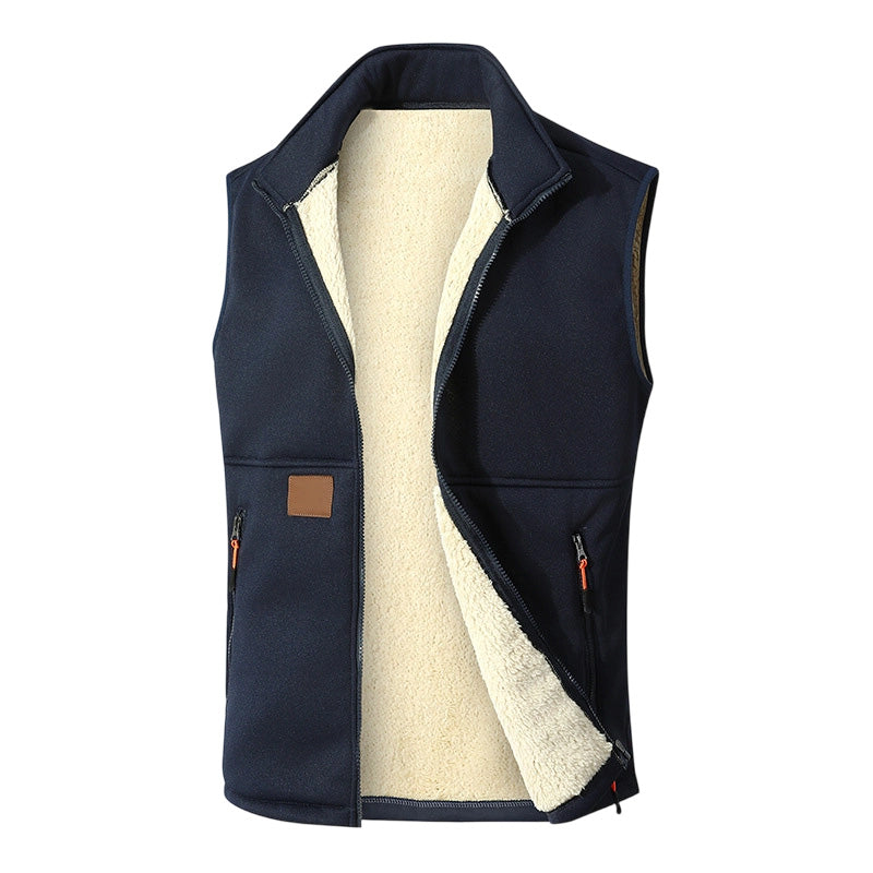 โ๏ธ๐ Unisex Winter Plush-Lined Warm Vest