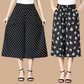 🔥Femeii talie Elastic ridicat plisat sifon Wide Leg Culottes