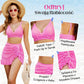 👙Damski komplet bikini z wysokim stanem i dekoltem w szpic