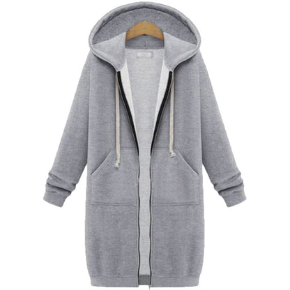 🔥✨Women's Casual Zip up Fleece Hoodies Tunic Sweatshirt