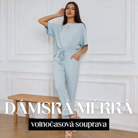 💕 Dámská měkká volnočasová souprava s topem a kalhotami