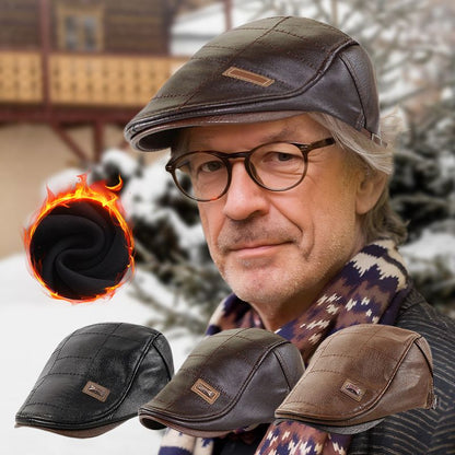 🎩✨ Elegancki Skórzany Beret Damski – Klasyczny, Ciepły i Wygodny 🤎