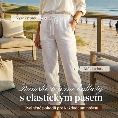 🔥Sleva 30 %⏰ Dámské volné ležérní kalhoty z bavlny a lnu s dobrou prodyšností💓