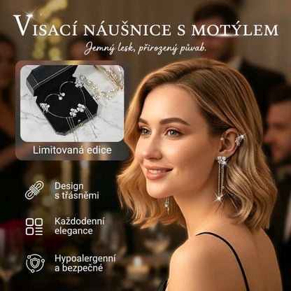 ✨NÁUŠNICE S FRINGED STYLEM A ZIRKONEM🎁