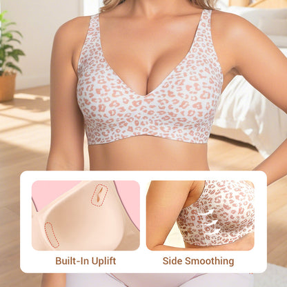 ⚡50K+ SOLD💕Jelly Wireless Womens Comfortable Wireless Bras Push Up Bralettes Seamless Tshirts Bras Deep V Everyday Bras