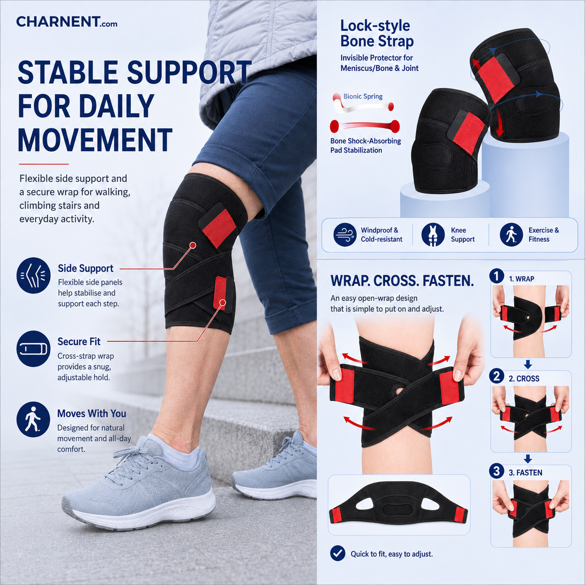 🎉 2026 Sale — Over 50,000 Sold!💞 Winter warm knee guards to prevent cold feet and joint rheumatism