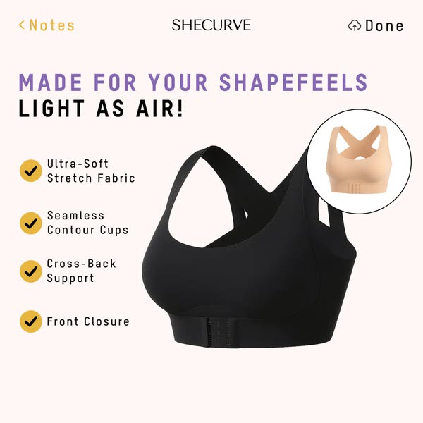 ⚡Front Closure Cross-Back Wireless Posture Bra 2