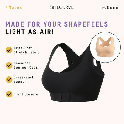 ⚡Front Closure Cross-Back Wireless Posture Bra 2