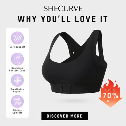 ⚡Front Closure Cross-Back Wireless Posture Bra 2