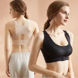 ⚡Front Closure Cross-Back Wireless Posture Bra 2