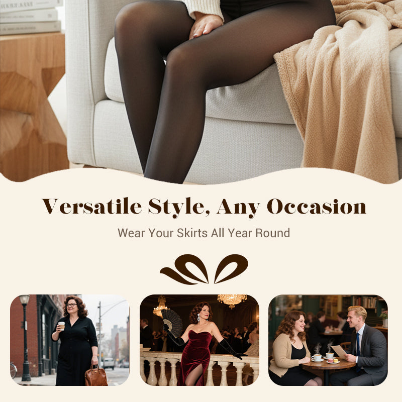 🔥Limited time HOT SALE 50% OFF!!🔥 50K+ SOLD! ❄️ One-Seam Pile-Lined Shaping Tights ✨ Stay Warm, Look Snatched 💕