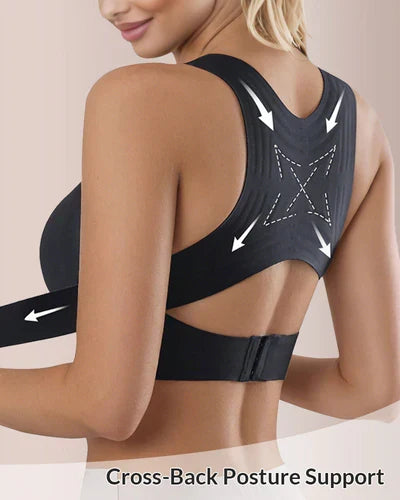 ⚡Front Closure Cross-Back Wireless Posture Bra 2