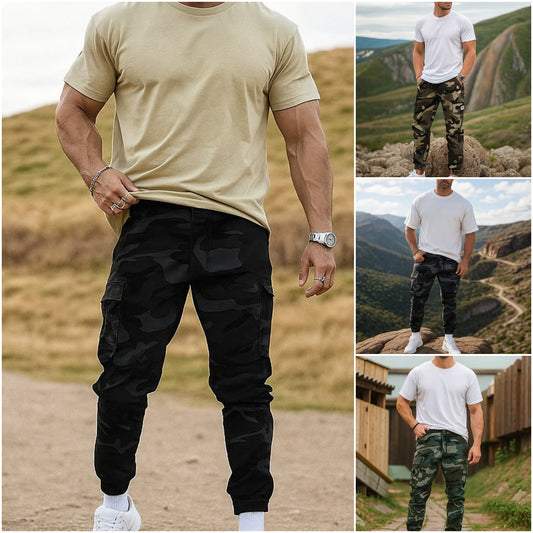 💥Sleva 30 %【S-3XL】✨Ležérní pracovní kalhoty v kamuflážovém vzoru👖