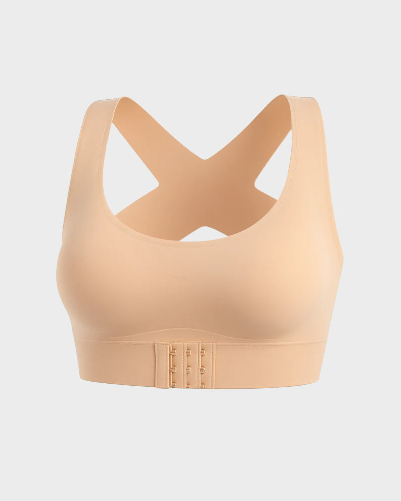 ⚡Front Closure Cross-Back Wireless Posture Bra 2