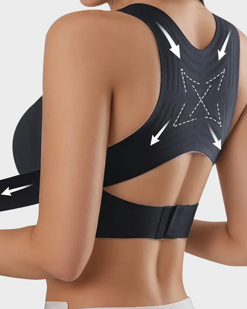 ⚡Front Closure Cross-Back Wireless Posture Bra 2