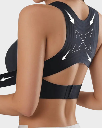 ⚡Front Closure Cross-Back Wireless Posture Bra 2