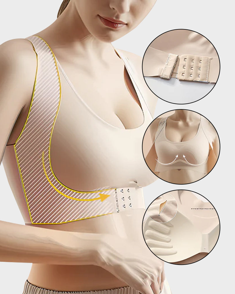 ⚡Front Closure Cross-Back Wireless Posture Bra 2