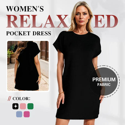 【S-2XL】💞Jednokolorowa sukienka z okrągłym dekoltem