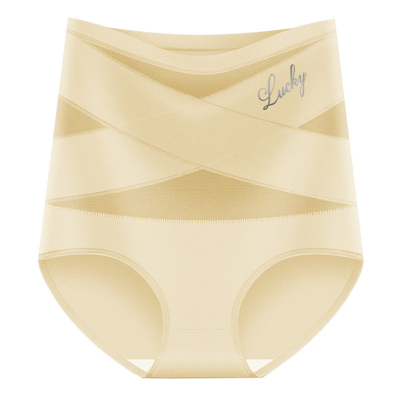 🌸Buy 1 Get 2 Free✨Plus-Size High-Waist Cross Tummy Control Panties💕