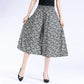 🔥Femeii talie Elastic ridicat plisat sifon Wide Leg Culottes