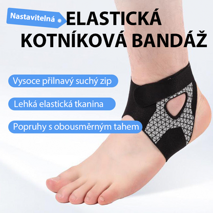 Nastavitelný pružný pásek kolem kotníku