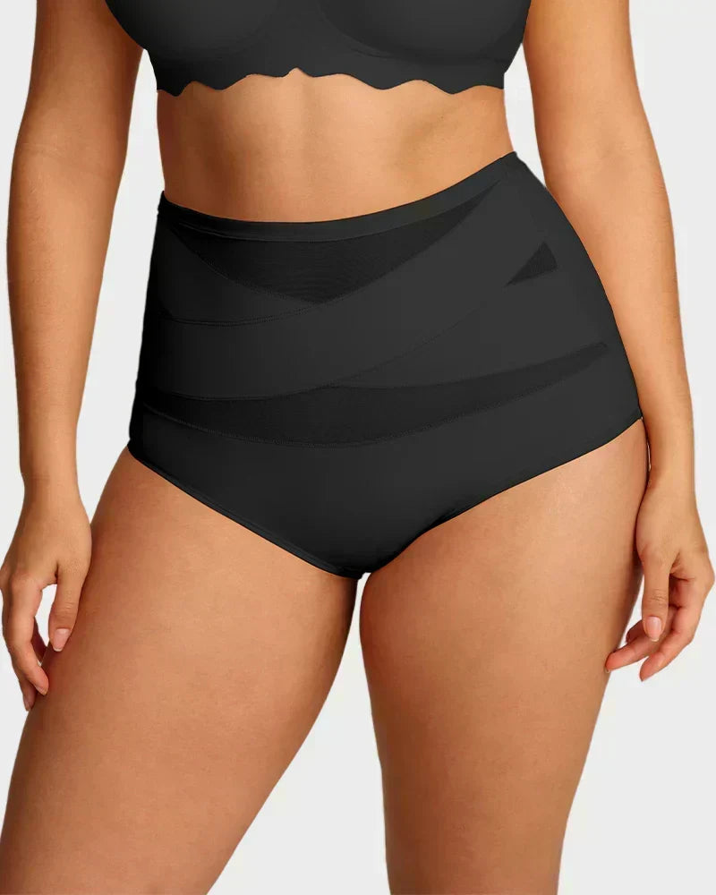 🌸Buy 1 Get 2 Free✨Plus-Size High-Waist Cross Tummy Control Panties💕