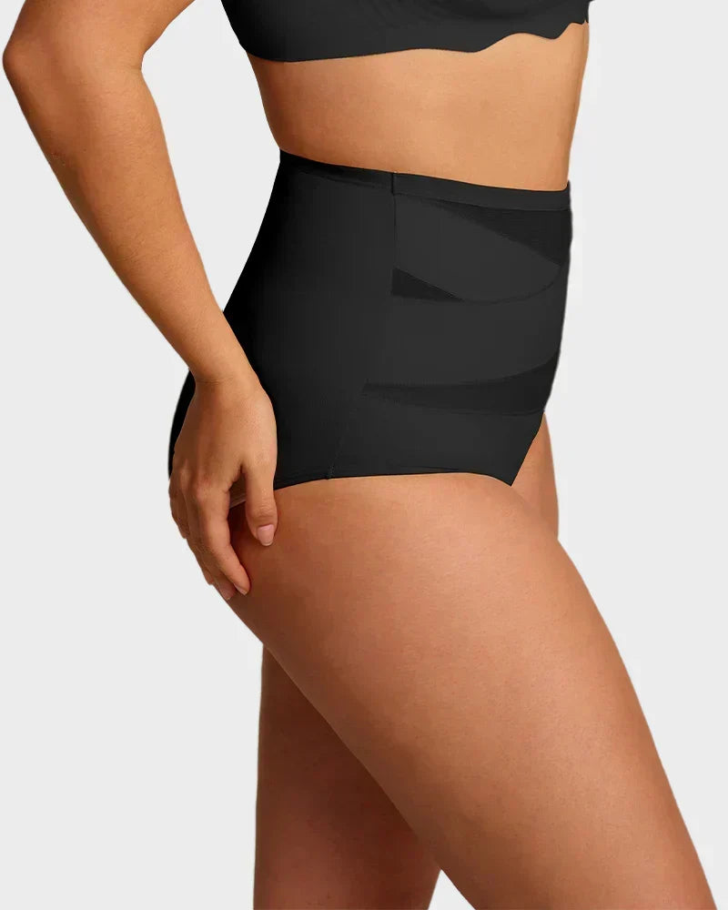 🌸Buy 1 Get 2 Free✨Plus-Size High-Waist Cross Tummy Control Panties💕