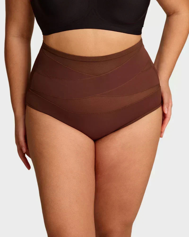 🌸Buy 1 Get 2 Free✨Plus-Size High-Waist Cross Tummy Control Panties💕