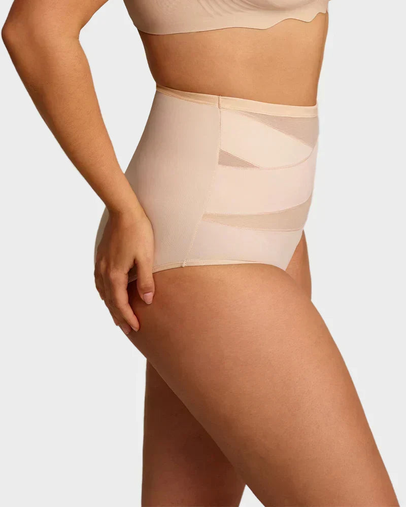 🌸Buy 1 Get 2 Free✨Plus-Size High-Waist Cross Tummy Control Panties💕