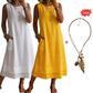 👗☀️Dámské letní šaty bez rukávů s vrstveným volánem