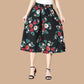 🔥Femeii talie Elastic ridicat plisat sifon Wide Leg Culottes