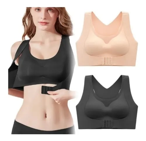 ⚡Front Closure Cross-Back Wireless Posture Bra 2