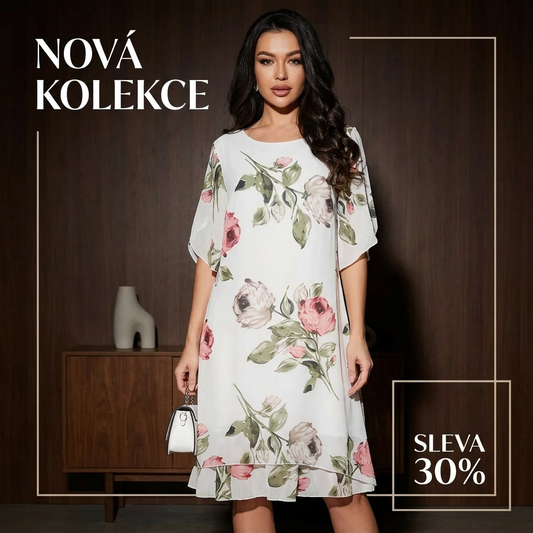 👗😍Dámské šifonové šaty s potiskem🌺