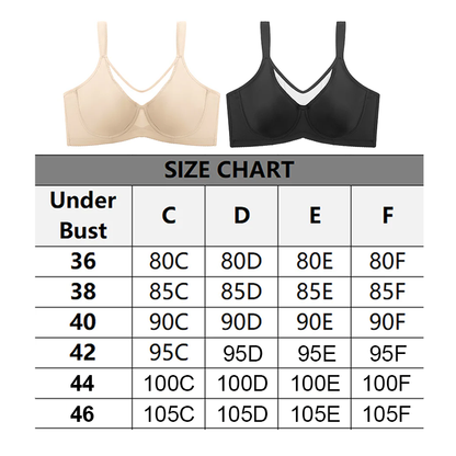 ⏳💞Brand Weekly Promotion Sale✨Underwire Plus-Size Bra – Breathable Mesh, Natural Lift-B