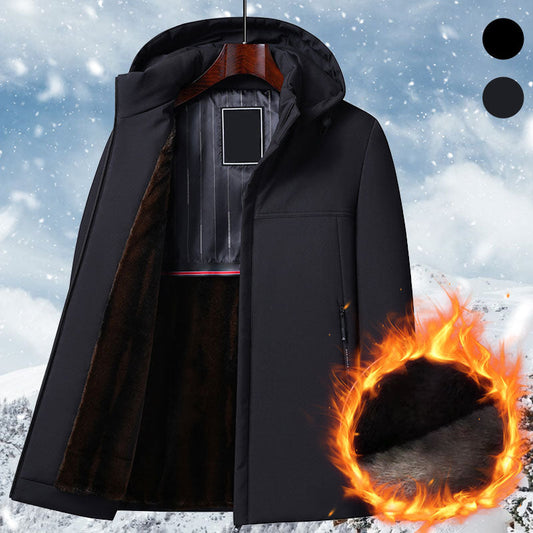 ✨Pánský tepelný tlustý kabát s kapucí Parka Coat