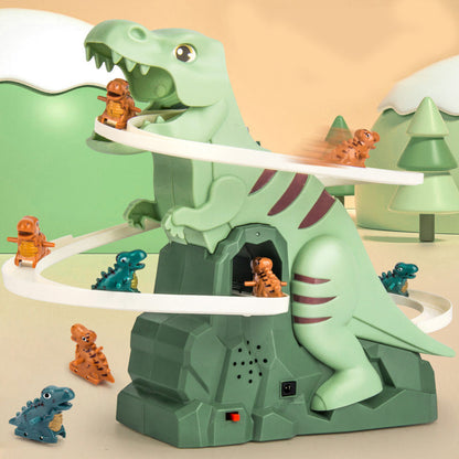 💝Dárkový nápad Horký prodej 40% VYPNUTO-Elektrický dinosaurus Chase Race Track Playset🦕