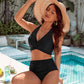 💥👙Stroje kąpielowe Tummy Control Skromne zestawy bikini z wysokim stanem