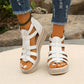 ✨2025 New Arrival👡Wedge Sandals With Rhinestone Decoration