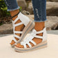 ✨2025 New Arrival👡Wedge Sandals With Rhinestone Decoration