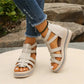 ✨2025 New Arrival👡Wedge Sandals With Rhinestone Decoration