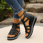 ✨2025 New Arrival👡Wedge Sandals With Rhinestone Decoration