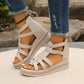 ✨2025 New Arrival👡Wedge Sandals With Rhinestone Decoration