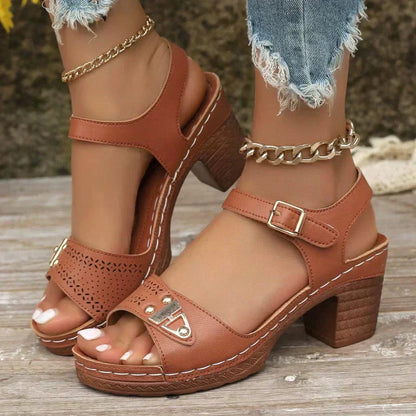 👡Letní dámské sandály na vysokém podpatku
