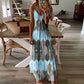 Rochie boho cu bretele maxi