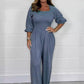 💟👗Femei de vară Elastic talie Elastic talie Jumpsuit