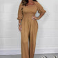 💟👗Femei de vară Elastic talie Elastic talie Jumpsuit
