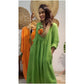 【S-5XL】💖Rochie din in pentru femei