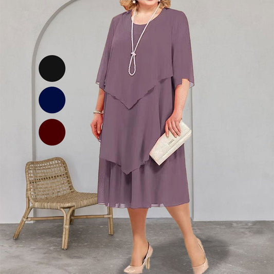 【L-4XL】💖Rochie lungă elegantă din sifon