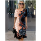 👗 Model floral tridimensional de pe o rochie de vară lejeră pentru femei✨